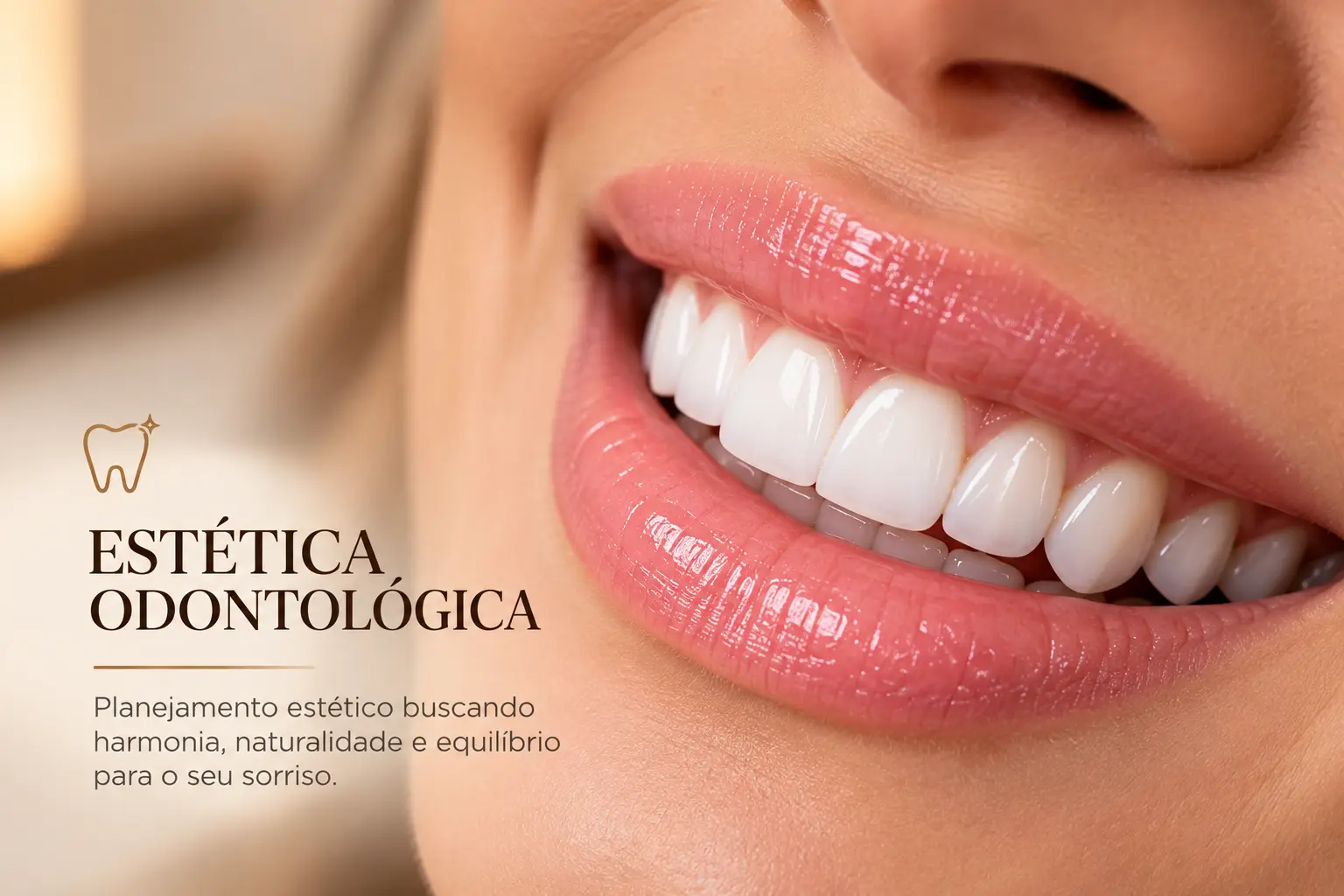 Estética odontológica — planejamento estético buscando harmonia, naturalidade e equilíbrio para o sorriso.