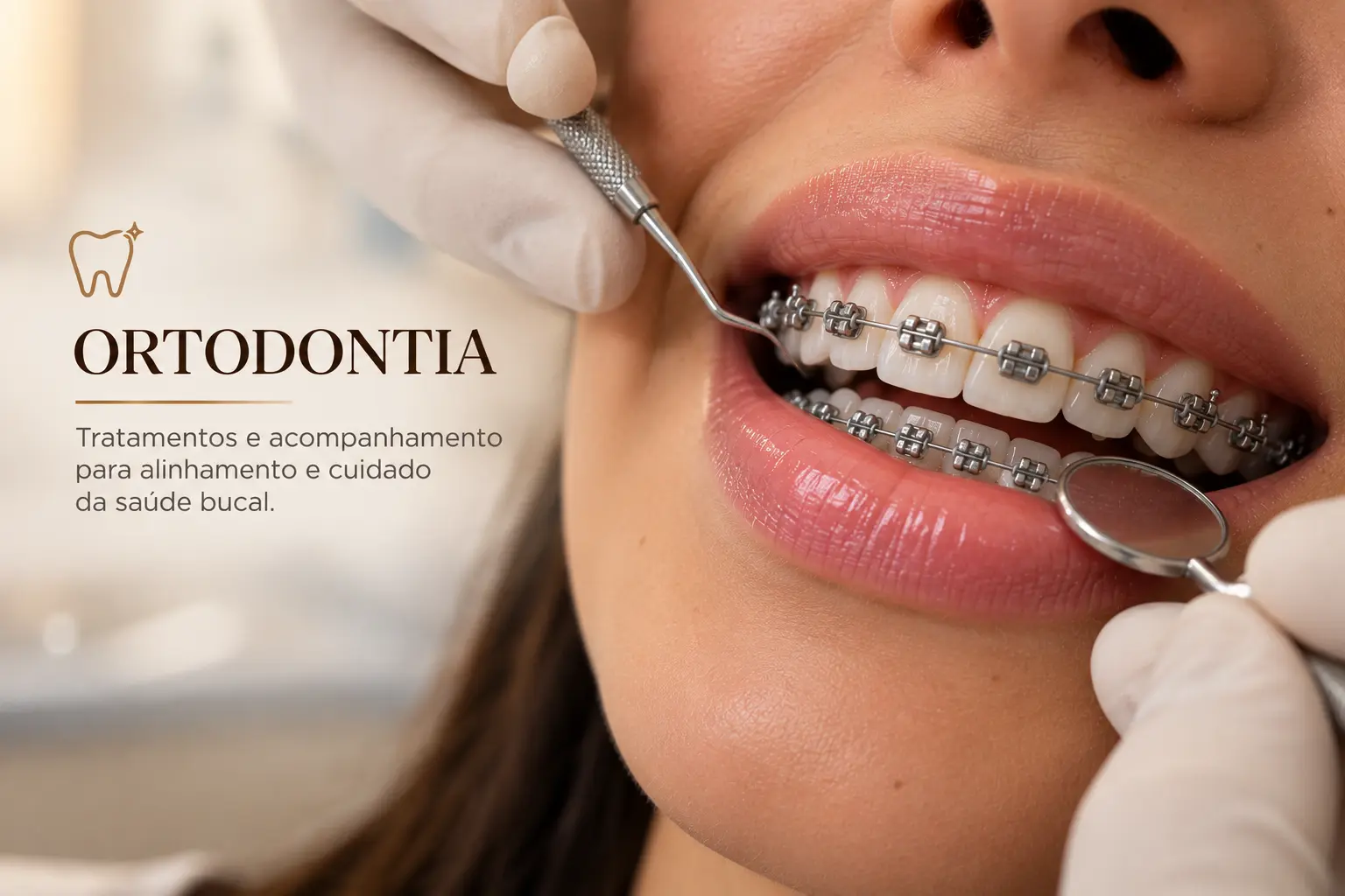 Ortodontia — tratamentos e acompanhamento para alinhamento e cuidado da saúde bucal.